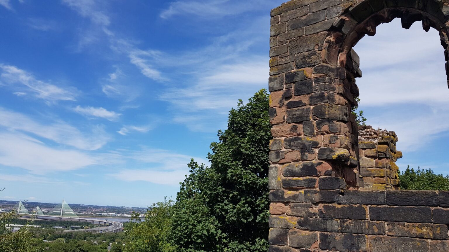 Ruins of Halton Castle in Runcorn, Cheshire