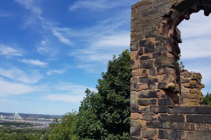 Ruins of Halton Castle in Runcorn, Cheshire